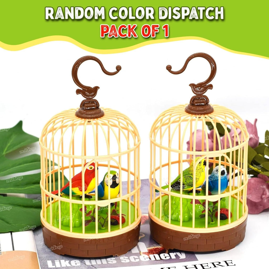 Talking Bird Toy in Cage with Recording Function Dancing Wings Light Sound Rechargeable Musical Toy for Kids